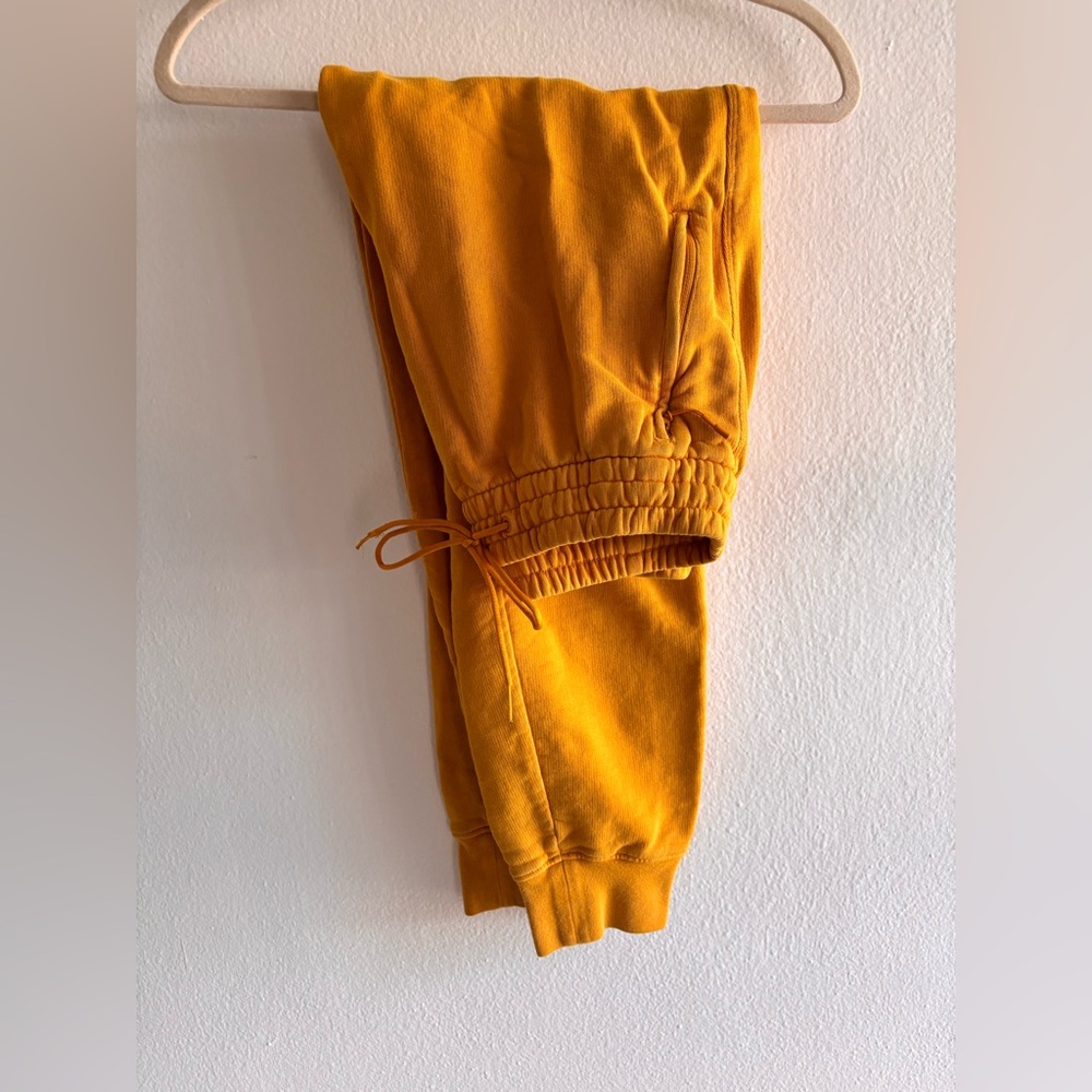 Y3 mustard joggers Small